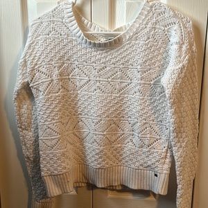 American Eagle, white, knit sweater, size Small